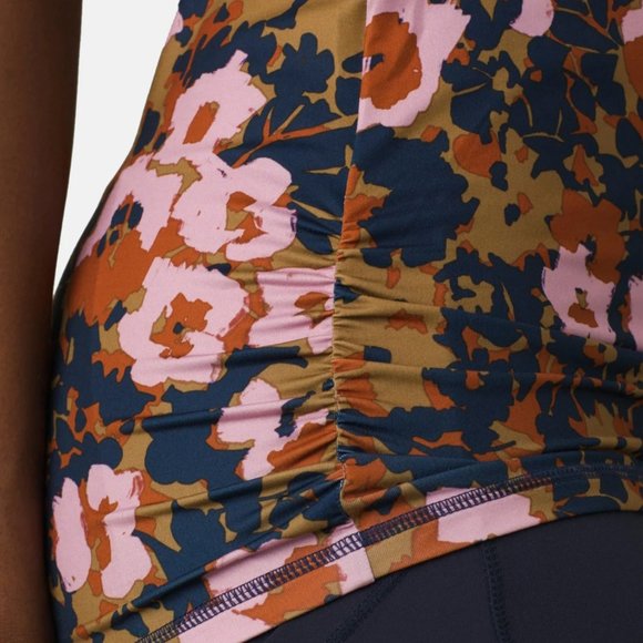 Prana Locano Bra Tank Top Swim Top Pink Floral S - Picture 4 of 9